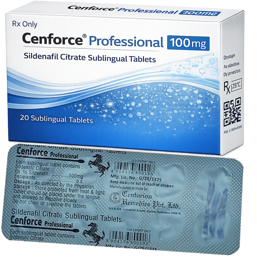 Cenforce 100mg Sublingválne tablety